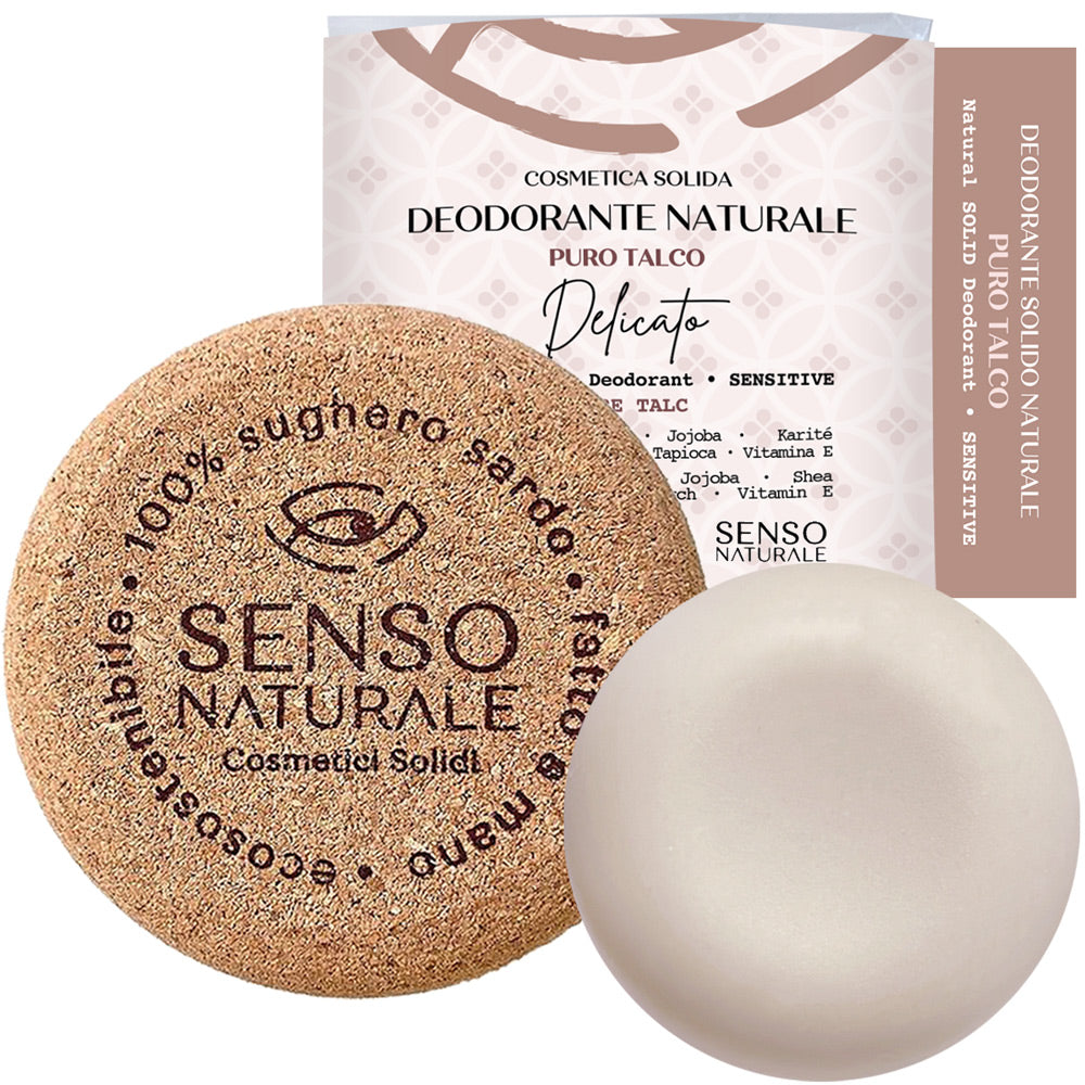 Natürliches DELICATE Deodorant PURO TALCO Duft + Behälter [ PACK ]. – Senso  Naturale
