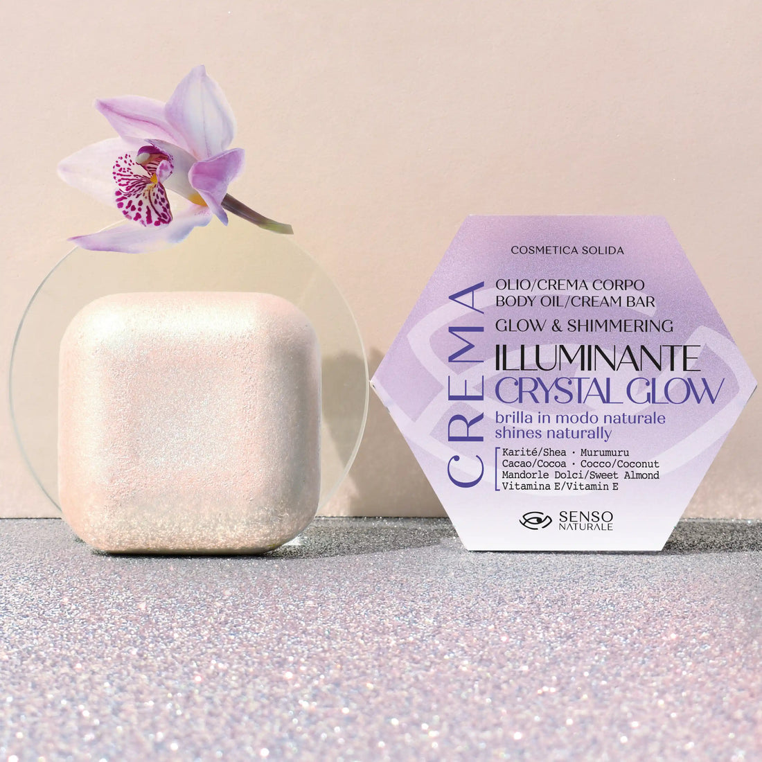 Crema Corpo Illuminante Crystal Glow Senso Naturale