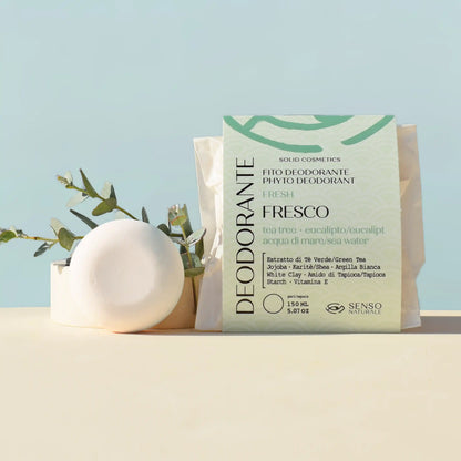 Deodorante Solido Fresco Con Profumo Di Tea Tree Ed Eucalipto