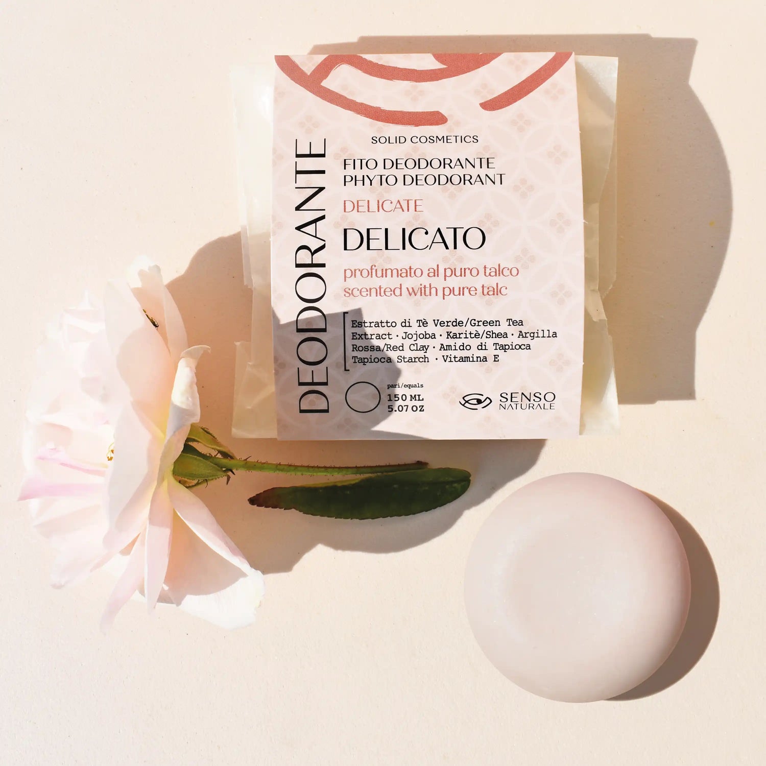 Deodorante Naturale DELICATO profumazione PURO TALCO